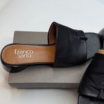 Franco Sarto  Women's Loran Stacked Heel Slide Dress Sandals-Blk Leather-Size 7.5 Photo 8