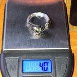 Black Spinel Chrome Diopside Sterling Silver Panther Ring Size 8 Photo 8