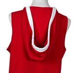 Tommy Hilfiger  Hoodie Sweatshirt Sleeveless Red White Flag Women’s Size Large Photo 7
