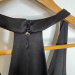 Halston Heritage NEW  Asymmetrical Cutout Cady Black Dress 12 T-back Sleeveless‎ Photo 7