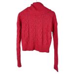 Urban Outfitters UO Pins and Needles Red Cable Knit Cropped Chunky Sweater L Photo 3