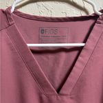 FIGS  Women's Mauve V-Neck Short Sleeve Scrub Top Photo 2