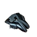 ZARA  Black faux Leather Chunky Heel Lace Up Oxford Shoes Women's Size 41/10 Photo 3