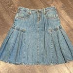 ANONAME VINTAGE DENIM PLEATED MIDI SKIRT Size undefined Photo 0