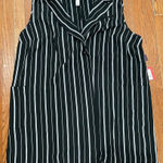 Mossimo Supply Co . Black and White Striped Blouse Photo 0