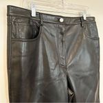 Wilfred Aritzia Melina Vegan Leather Cropped Pants Womens 16 Black High-Waisted Photo 10