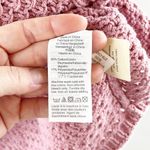 Madewell Open Stitch Austen Crewneck Pullover Sweater Weathered Berry Pink Large Photo 4