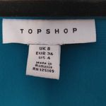 Topshop Size 4 Blue Dress Wrap Elastic Tie Casual Formal Flowy Chic Cute Photo 1
