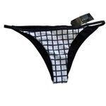 TAvik‎ Antic moderate bikini bottom blue black white grid size xs New Photo 1