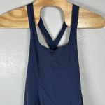 Outdoor Voices  Athletic Exercise Dress Built-In Shorts Lined Navy Womens Large Photo 1