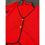 Jones New York Red Blazer with Gold Buttons - Elegant L Size B-35 Photo 2
