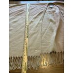 SOIA & KYO Fringe Blanket Wrap Shawl Poncho Cream Pink One Size Classic Modern Photo 2