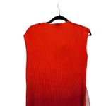 Andrea Iyamah ‎ Atti Ombre Plisse Two-Piece Set Straight-Leg Pants Top Red Small Photo 6