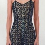 Lace Embroidered Ruffle Open Back Tie Romper Blue Photo 0