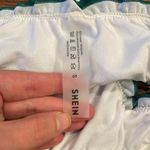 SheIn Kelly Green Two Piece Floral Cheeky & Strapless Top Swimsuit Size S Photo 4