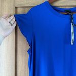Coco + Carmen NWT  Francis Flutter Sleeve Dress - Cobalt Blue size Large/XL​​ Photo 4