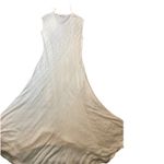 & Other Stories & Other Stories Savoir Sheer Knit Maxi Dress Cream Asymmetrical Midi Size s Photo 5