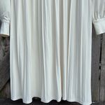 EXPRESS NWT  Pleated Skirt V-Neck Twist Bodice Dress Ivory Size Small Photo 6