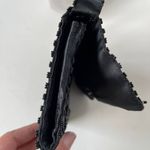 Vtg 70s Richere Bag by Walborg Hand Beaded Holiday Hollywood Clutch Satin Glam Black Photo 3