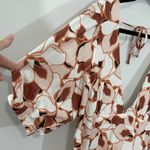 AMALIE THE LABEL Mikaelle Puff Sleeve Open Back Mini Dress Voyager Floral Sz 16 White Photo 8