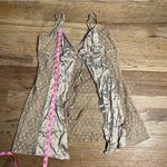 Victoria's Secret  Gold Satin Nightgown lace size M Photo 6