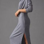 Anthropologie Daily Practice The Arabella Drapey Sweater Midi Dress Large Gray Photo 7