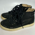UGG  Gradie black leather high top sneakers women’s size 7.5 casual timeless Photo 0