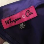 Purple satin shiny one shoulder dress Size 4 Photo 7