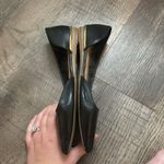 ALDO  Black Leather D’Orsay Pointed Toe Flats‎ Women’s Size 6.5 Photo 2