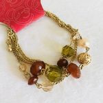 Charming Charlie beaded chain bracelet new Photo 0