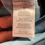 NWT Notebuk Sky Blue Collared Button Down Tie Front Button Up 3/4” Sleeve Shirt Size M Photo 5