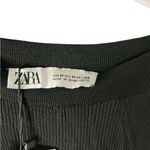 ZARA  Black Fitted Sleeveless Tank Top Photo 3
