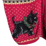 Heirloom Collectibles Christmas Sweater Bells Wreath Scottie Dog Stocking 22/24 Red Size undefined Photo 2