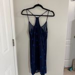 Old Navy Blue Floral Slip Dress Size Large Adjustable Straps Photo 1