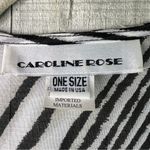 Caroline Rose One Size Safari Short Sleeve Cardigan Overpiece Lagenlook Top Black Photo 7