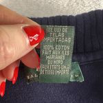 Lauren Ralph Lauren Medium M 1/4 Button Cotton Sweater Navy Blue LRL Women's Photo 5