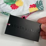 South Beach  | Tropical Lemon Pattern Tie Front Bikini Top NWT - US 6 Photo 1