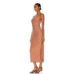 Jonathan Simkhai Standard Megan rib knit racerback maxi dress in teak size small Brown Photo 15