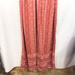 True Craft Plus Size 2X Dress Maxi Peplum Sleeveless Orange Tribal Ruffle 826 Photo 3