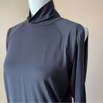 Athleta  | Black Cold Shoulder Long Sleeve Turtleneck Top Sz M Photo 3