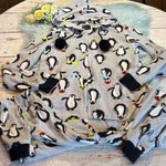 Free Press  Fleece Penguin Onsie Hooded Zip Up sz M Photo 0