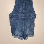 Gap Denim Cuffed Overalls Shortalls Size Small Photo 2