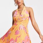 ASOS Ruched Waist Halter Dress. Photo 0