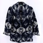 Ralph Lauren Vtg Lauren Navajo Aztec Fleece Jacket Womens Small Petite Southwest Photo 2