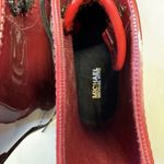 Michael Kors  Tavie Burgundy Patent Lace-Up Rain Boots Womens 9 Combat Style Photo 8