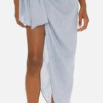 House of Harlow 1960 x Revolve Skirt Womens Extra Small Blue Nima Sarong‎ Stripe Size XS Photo 0
