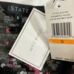 1. State New Sequin Cami Top Dramatic Pause small V-Neck black burgundy camisole Photo 7