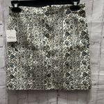 Free People Modern Femme Skirt in Cream & Blue Cotton Mini Denim Size 2 NEW Photo 7