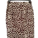 J.Crew NWT No. 2 Pencil Skirt Giraffe Animal Print Bi Stretch Pencil Skirt Sz 8 Photo 1