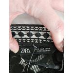 ZARA Mock Neck Lace Short Sleeve Shift Dress Black S Photo 8